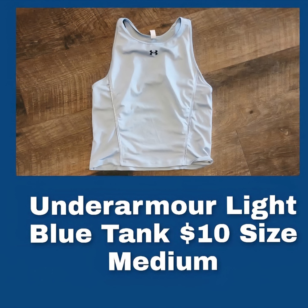 Under Armour Sky Blue Athletic Tank